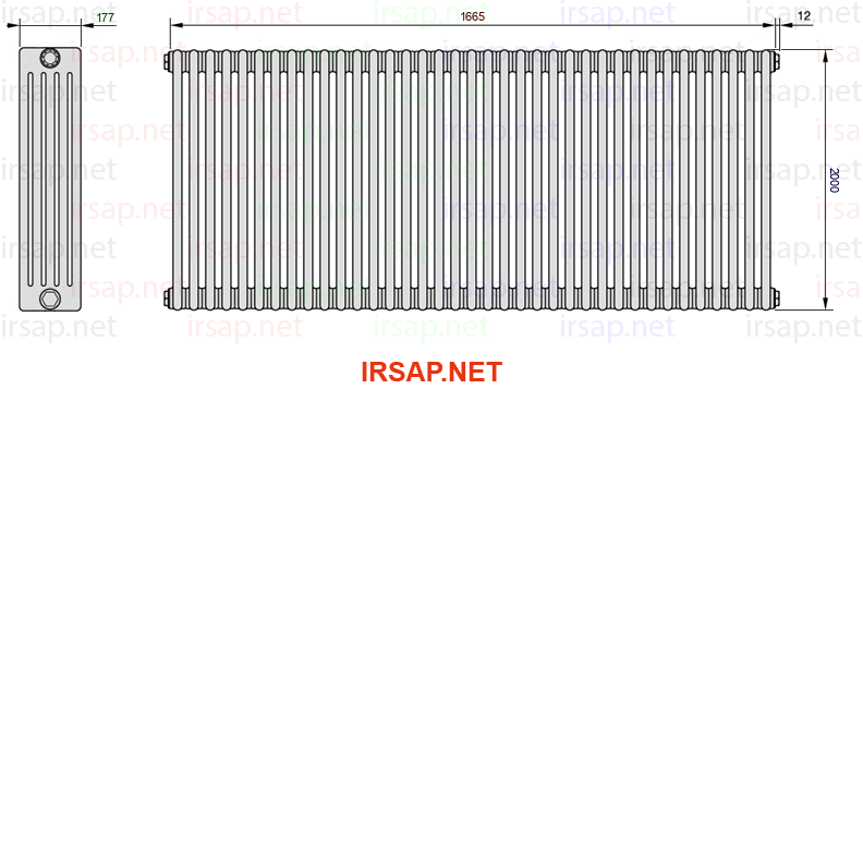 Радиатор IRSAP Tesi 52000/37 T12 CL 01